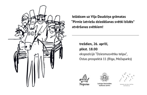 Ielūdzam uz Viļa Daudziņa grāmatas atvēršanas svētkiem 26. aprīlī