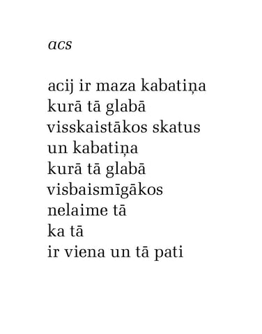 Iznāk Lindas Mences otrais krājums pieaugušajiem “acij ir maza kabatiņa”!